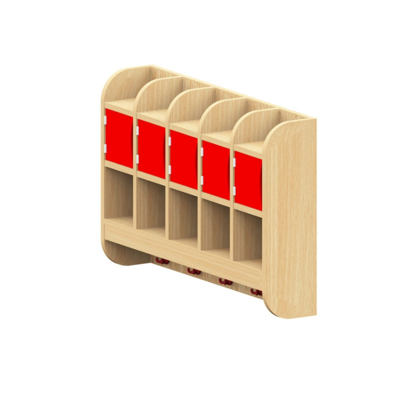 Garderobendoppelablage