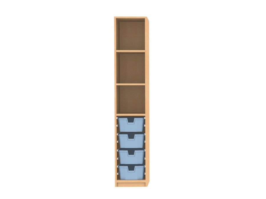 Materialschrank mit 4 CS2 Boxen
