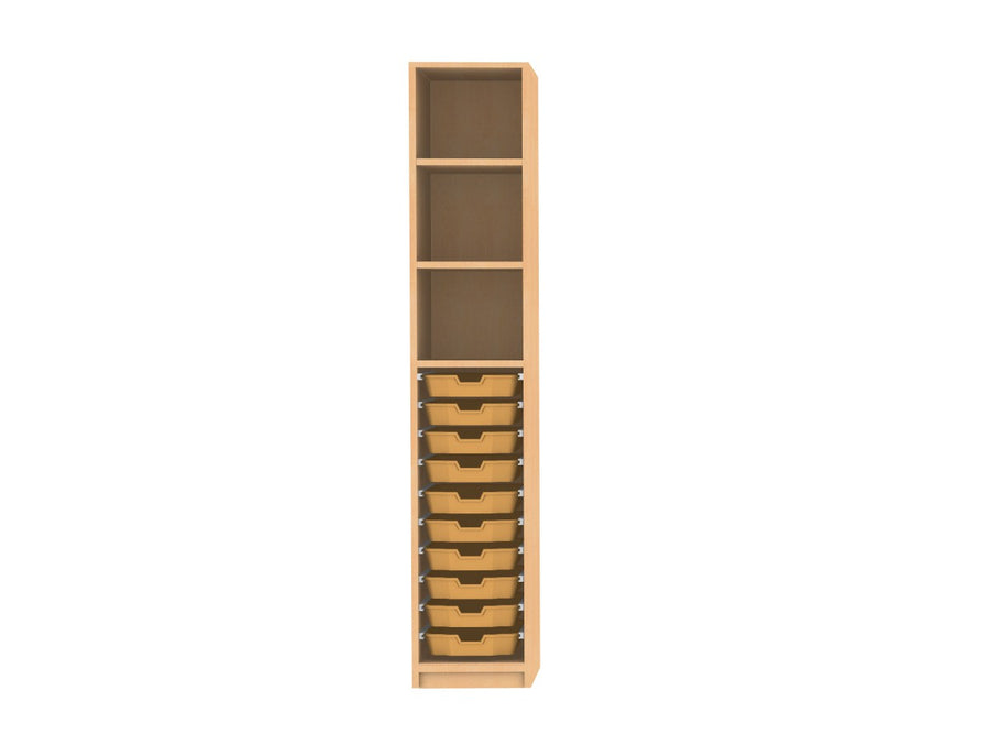 Materialschrank mit 10 CS1 Boxen