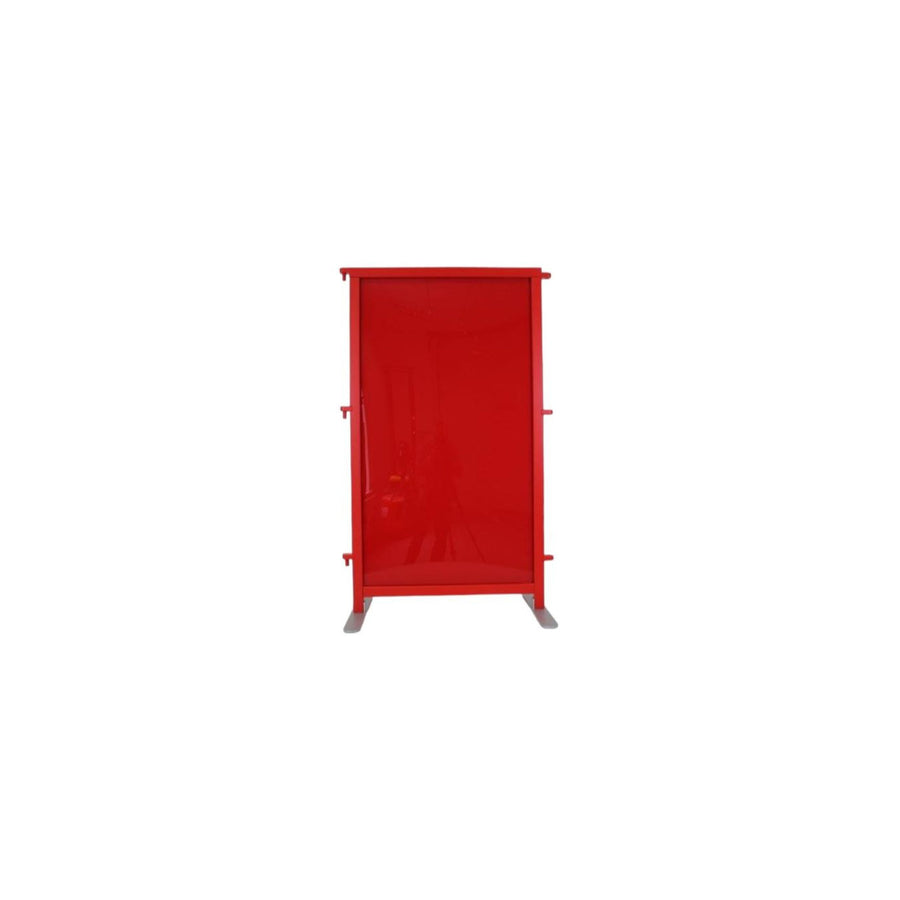 Maxi-Raumteiler mit rotem Plexiglas